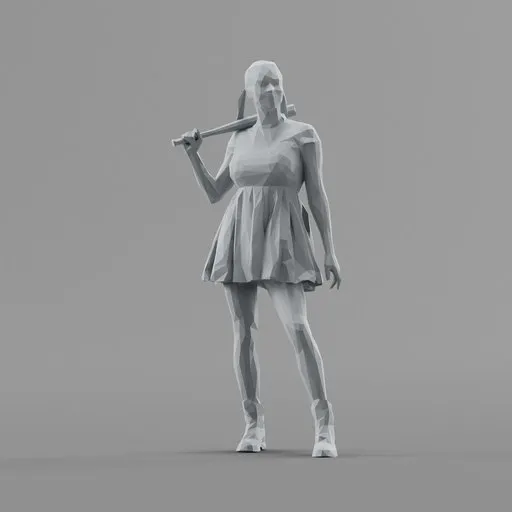 Lowpoly Female Standing