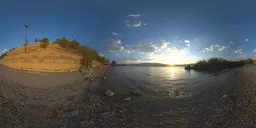 Rocky Lakeshore Sunset HDRI