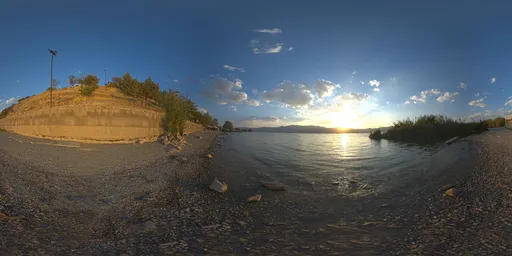 Rocky Lakeshore Sunset HDRI
