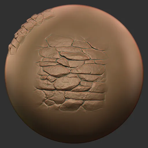 Eroded Masonry Wall