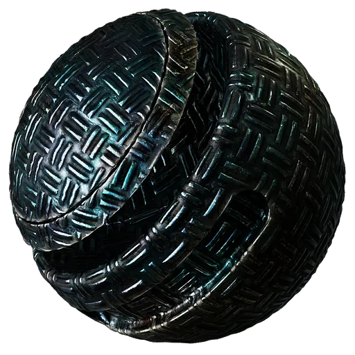 Metal Tread Plate Teal