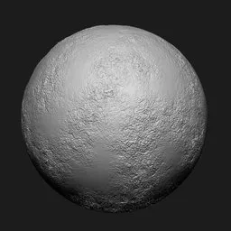 3D sculpting brush effect for Blender showing detailed surface damage, ideal for creating realistic textures on models.