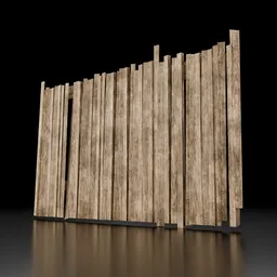 Wood fence