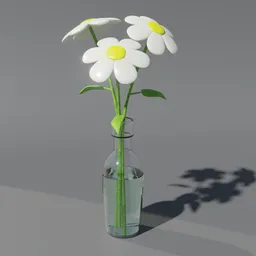 Bottle with flowers