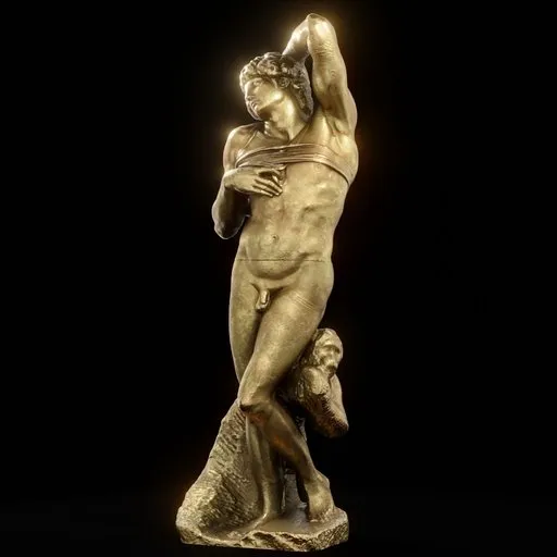 statue of Brass dying slave