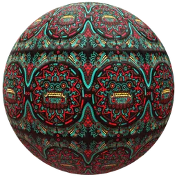 Ornate Folk Mosaic Tile