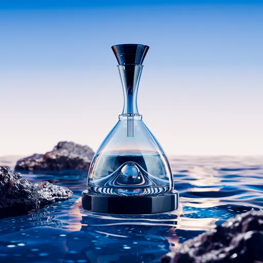 Ocean Style Glass Perfume Visualization