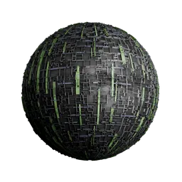 Sci-Fi Greeble Hull with Neon Accents