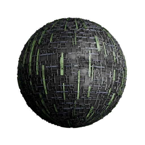 Sci-Fi Greeble Hull with Neon Accents