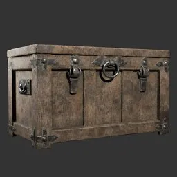 Medival wooden chest