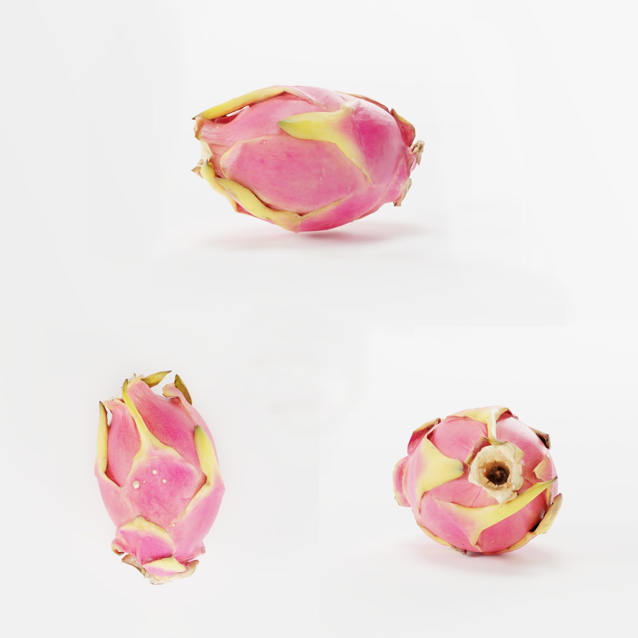 Dragon Fruit Pitaya Fruit Vegetables Models Blenderkit