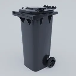 2-Wheel Trash Bin (60L) - EN 840