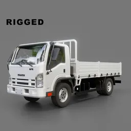 Isuzu NPR Flatbed Truck