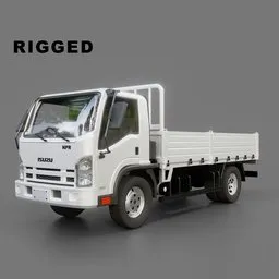 Isuzu NPR Flatbed Truck