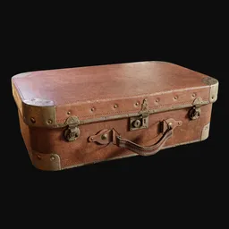 Stylish 1930s Suitcase Leather