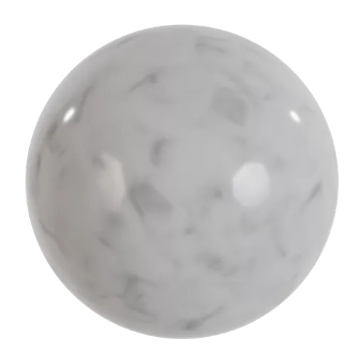 High-quality soft white marble PBR texture for 3D Blender artists.
