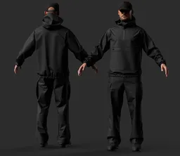 Male Tactical Outfit, Technical Gear