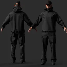 Male Tactical Outfit, Technical Gear
