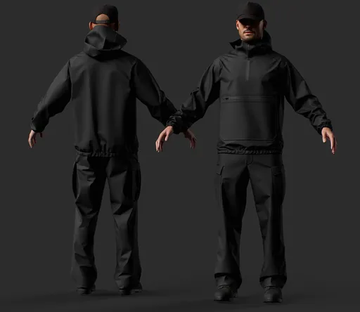 Male Tactical Outfit, Technical Gear