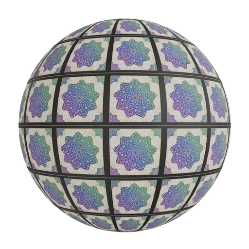 Ornamental floral rosette  wallpaper