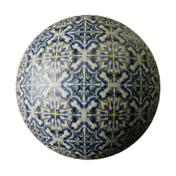 Rustic Hand-Painted Ceramic Tile 03