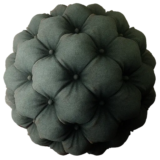 Fabric Deep Buttoning Green