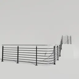 Railing with braces