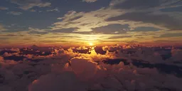 Dramatic Sunset Aerial 360