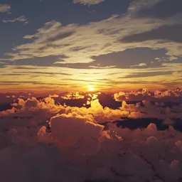 Dramatic Sunset Aerial 360