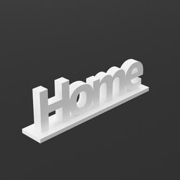 Home Sign White