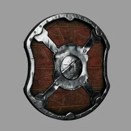Reinforced Viking wooden Shield