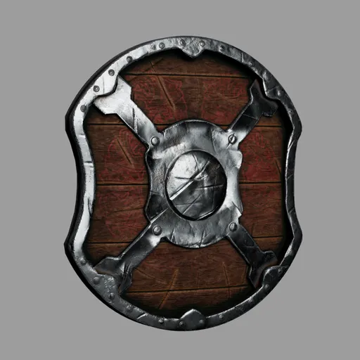 Reinforced Viking wooden Shield