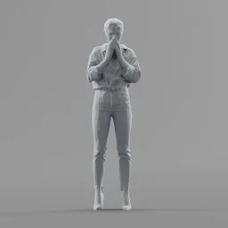 Lowpoly Female Standing