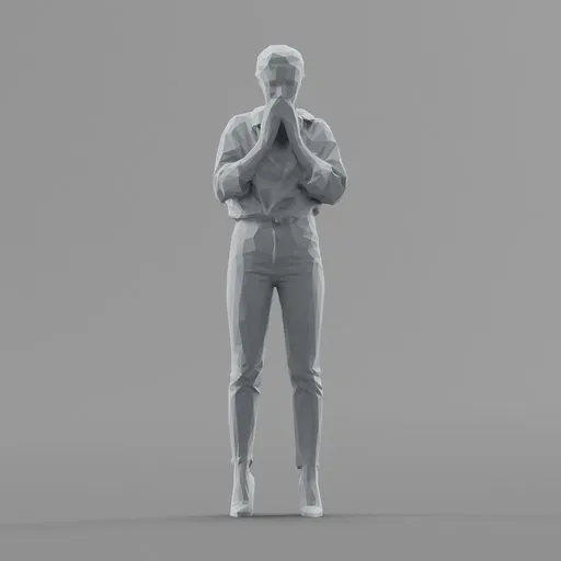 Lowpoly Female Standing