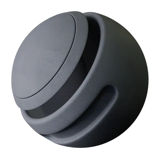 High-resolution Blender 3D PBR plaster material with a matte slate gray finish for luxury exterior visuals.