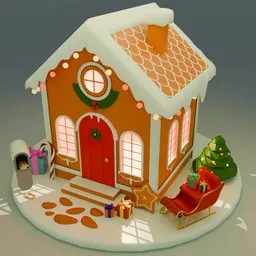 Christmas gingerbread house