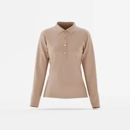 Women Long Sleeve Polo Design