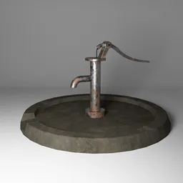 Old Rusted Hand Pump