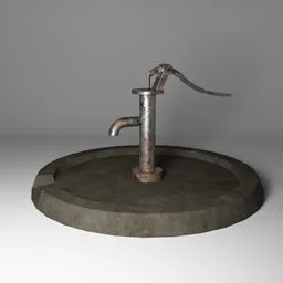 Old Rusted Hand Pump