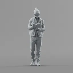 Lowpoly Male Standing