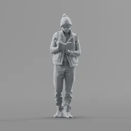 Lowpoly Male Standing