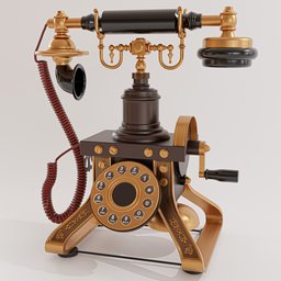 Old wire telephone