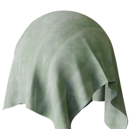 Pale Green Suede Mushroom Vegan Leather
