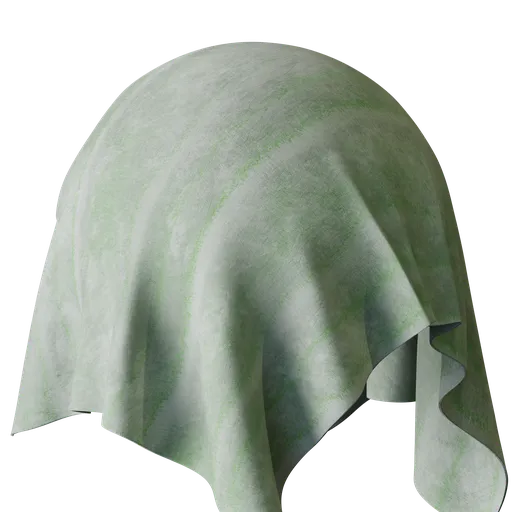 Pale Green Suede Mushroom Vegan Leather