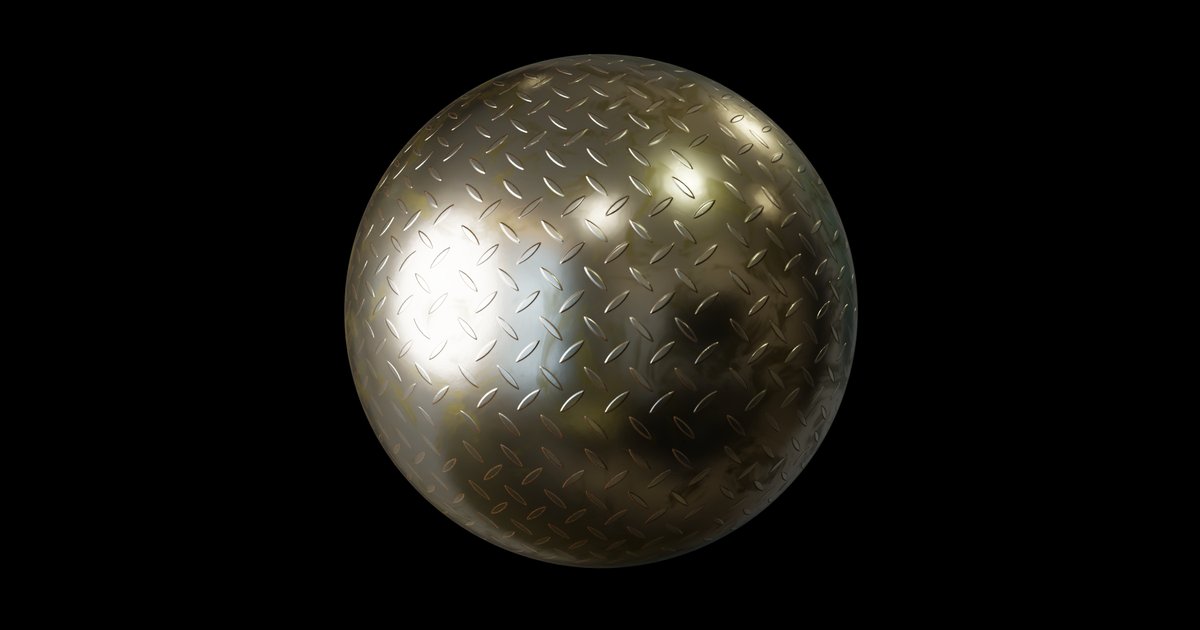 Metal steel floor | FREE metal materials | Blendkit