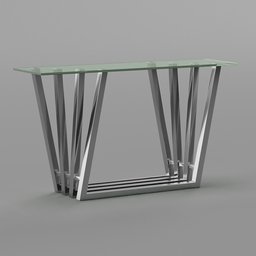 Slanted Frame Console Table
