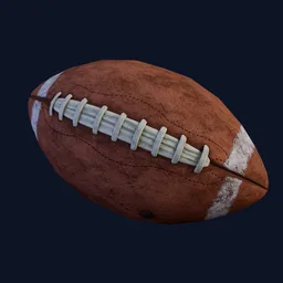 Rugby ball Dirty
