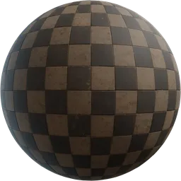 Checkered Pavement Tiles