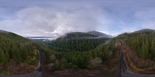 Mountain Valley Fog Aerial HD
