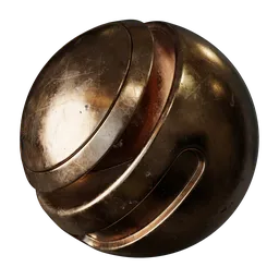 Heavily Scratched Brass